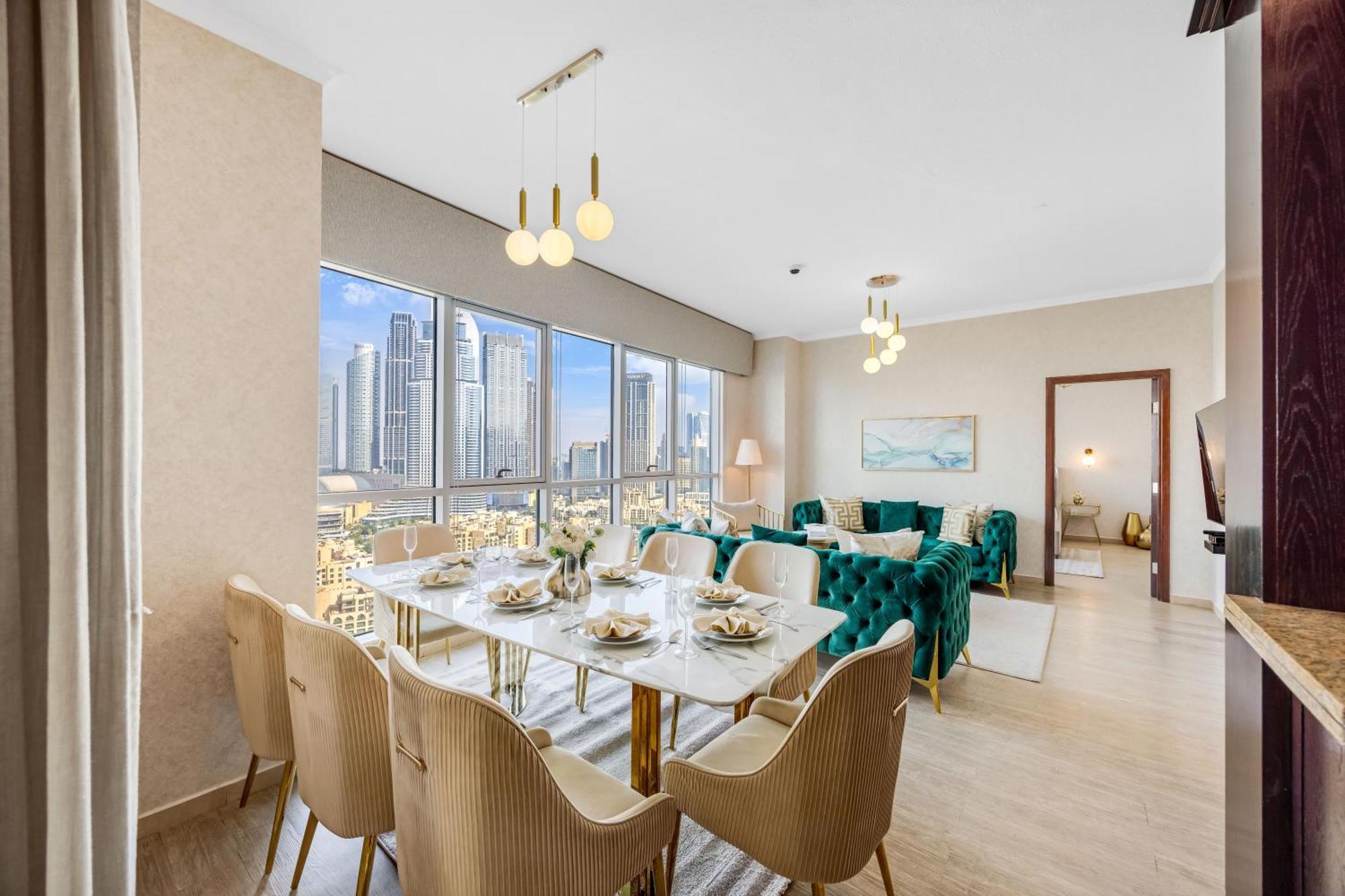 Durrani Homes - Grandiose 5Br Besides Dubai Mall With Burjkhalifa And Fountain View 외부 사진